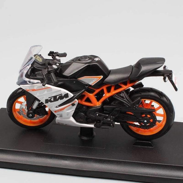 Planet Gates 1:18 scale Miniature moto KTM RC390 Motorcycle Diecast metal model Sport bike racing motorbike auto vehicle gift toy for child