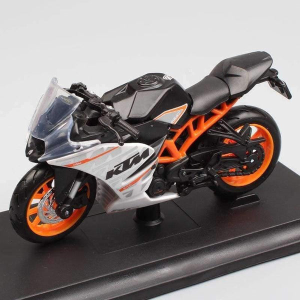 Planet Gates 1:18 scale Miniature moto KTM RC390 Motorcycle Diecast metal model Sport bike racing motorbike auto vehicle gift toy for child