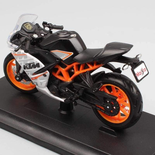 Planet Gates 1:18 scale Miniature moto KTM RC390 Motorcycle Diecast metal model Sport bike racing motorbike auto vehicle gift toy for child