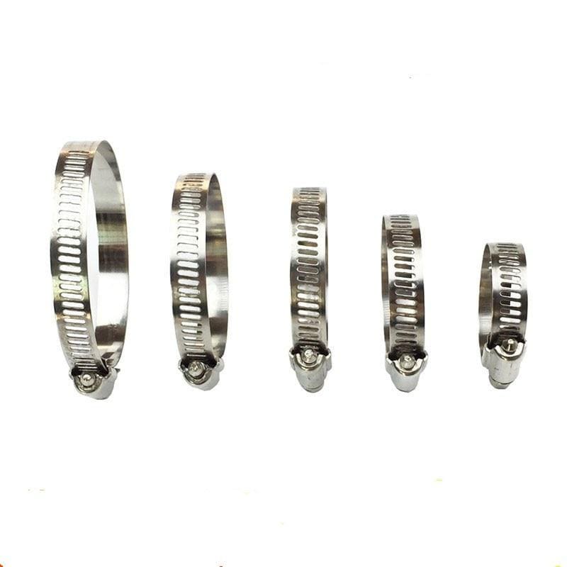 Planet Gates 1/2/5pcs Pipe Clamps Genuine Jubilee Stainless Steel Hose Clips Fuel Hose Pipe Clamps Worm Drive Durable Anti-oxidation