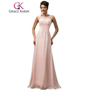 Planet Gates 1 / 2 / China Bridesmaid Dresses Grace Karin Sleeveless Chiffon Pink Red Royal Blue Black Wedding Party Dress Formal Gowns Vestidos 2018