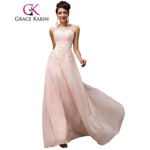 Planet Gates 1 / 2 / China Bridesmaid Dresses Grace Karin Sleeveless Chiffon Pink Red Royal Blue Black Wedding Party Dress Formal Gowns Vestidos 2018