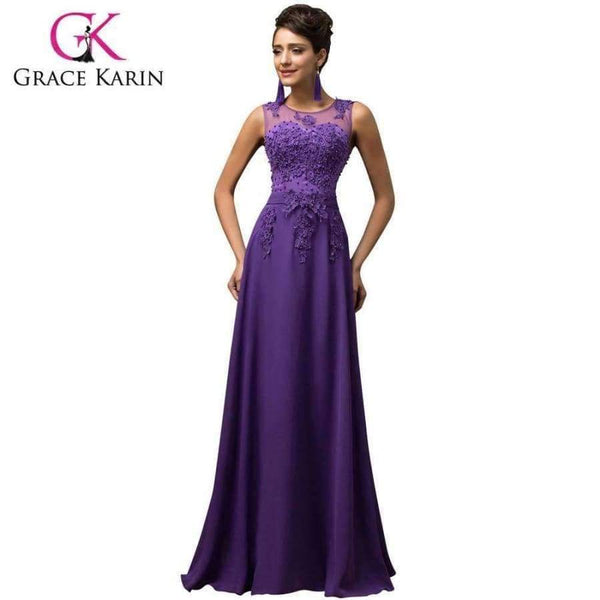 Planet Gates 1 / 2 / China Bridesmaid Dresses Grace Karin Sleeveless Chiffon Pink Red Royal Blue Black Wedding Party Dress Formal Gowns Vestidos 2018