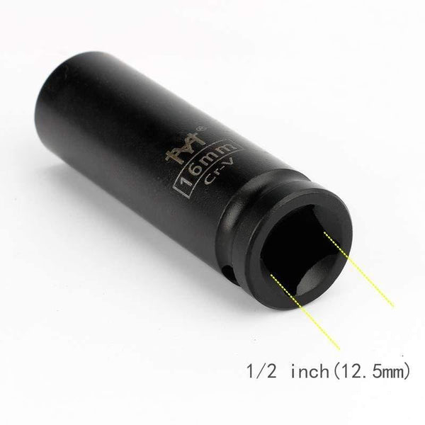 Planet Gates 1/2" Inch Drive Deep Impact Sockets Metric Air Pneumatic Socket Wrench Head 10-38mm Standard Durable Car Auto Truck Repair Tools