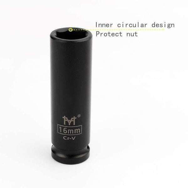 Planet Gates 1/2" Inch Drive Deep Impact Sockets Metric Air Pneumatic Socket Wrench Head 10-38mm Standard Durable Car Auto Truck Repair Tools