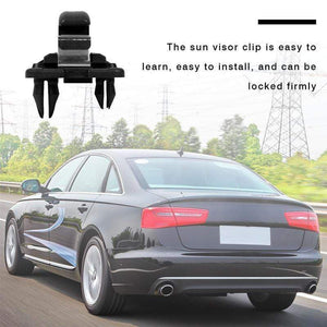 Planet Gates 1/2 Pcs Car Sun Visor Retainer Hook Black Car Sun Visor Fastener Clip Holder Bracket for Audi A3 S3 A4 S4 A5 S5 Q3 Q5 TT