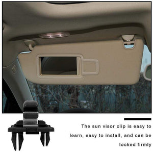 Planet Gates 1/2 Pcs Car Sun Visor Retainer Hook Black Car Sun Visor Fastener Clip Holder Bracket for Audi A3 S3 A4 S4 A5 S5 Q3 Q5 TT
