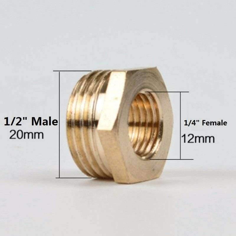 Planet Gates 1/2" To 1/4" Copper Reducing Coupling Copper Bush Garden Supplies Water Pipe Fittings Metal Connectors