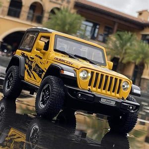 Planet Gates 1:20 Jeep Wrangler Alloy Simulation Car Model Rubicon Die-casting Metal Toy Off-road Vehicle Car Model Collection for Children