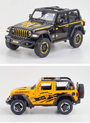 Planet Gates 1:20 Jeep Wrangler Alloy Simulation Car Model Rubicon Die-casting Metal Toy Off-road Vehicle Car Model Collection for Children