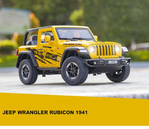 Planet Gates 1:20 Jeep Wrangler Alloy Simulation Car Model Rubicon Die-casting Metal Toy Off-road Vehicle Car Model Collection for Children