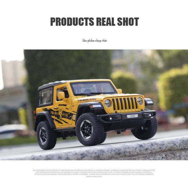 Planet Gates 1:20 Jeep Wrangler Alloy Simulation Car Model Rubicon Die-casting Metal Toy Off-road Vehicle Car Model Collection for Children