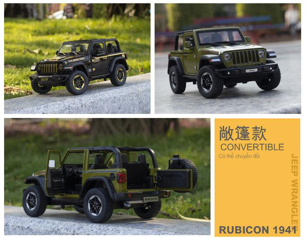 Planet Gates 1:20 Jeep Wrangler Alloy Simulation Car Model Rubicon Die-casting Metal Toy Off-road Vehicle Car Model Collection for Children