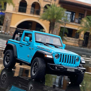 Planet Gates 1:20 Jeep Wrangler Alloy Simulation Car Model Rubicon Die-casting Metal Toy Off-road Vehicle Car Model Collection for Children
