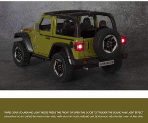 Planet Gates 1:20 Jeep Wrangler Alloy Simulation Car Model Rubicon Die-casting Metal Toy Off-road Vehicle Car Model Collection for Children