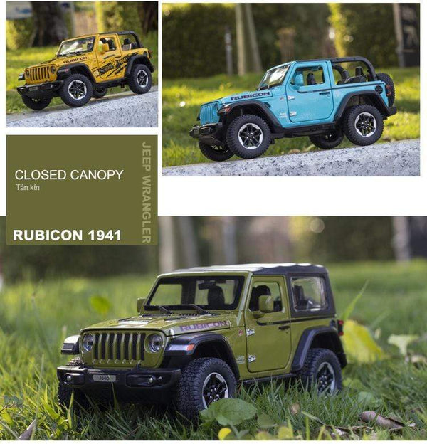 Planet Gates 1:20 Jeep Wrangler Alloy Simulation Car Model Rubicon Die-casting Metal Toy Off-road Vehicle Car Model Collection for Children