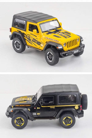 Planet Gates 1:20 Jeep Wrangler Alloy Simulation Car Model Rubicon Die-casting Metal Toy Off-road Vehicle Car Model Collection for Children