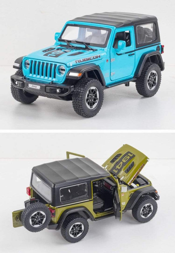Planet Gates 1:20 Jeep Wrangler Alloy Simulation Car Model Rubicon Die-casting Metal Toy Off-road Vehicle Car Model Collection for Children