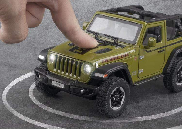 Planet Gates 1:20 Jeep Wrangler Alloy Simulation Car Model Rubicon Die-casting Metal Toy Off-road Vehicle Car Model Collection for Children
