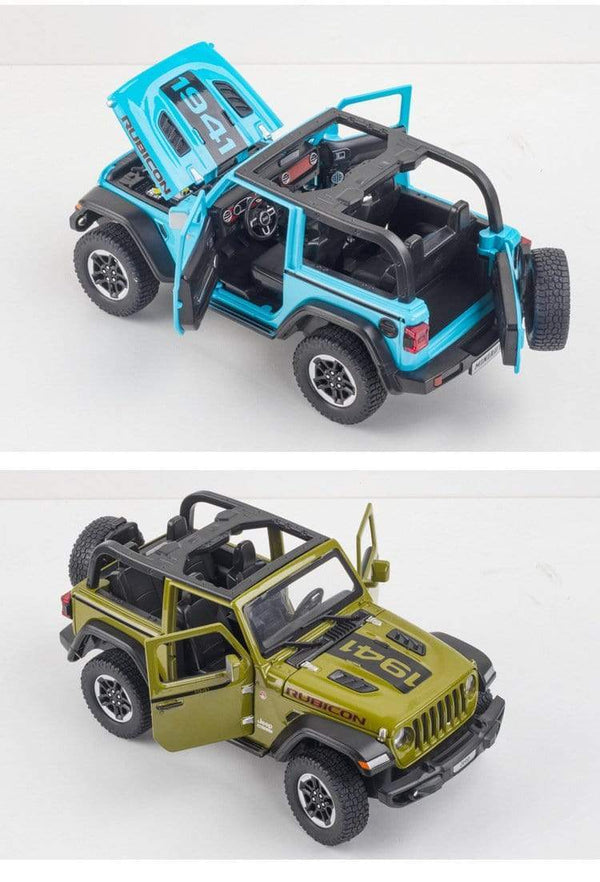 Planet Gates 1:20 Jeep Wrangler Alloy Simulation Car Model Rubicon Die-casting Metal Toy Off-road Vehicle Car Model Collection for Children