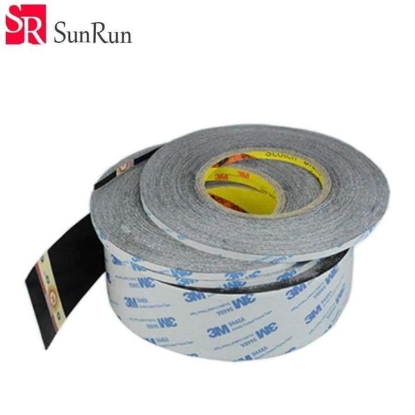 Planet Gates 1-20mm x 50M 3M Black Double Sided Adhesive Tape for Touch Screen /Display   /Housing /Case /Cable Sticky
