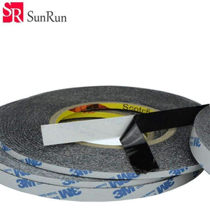 Planet Gates 1-20mm x 50M 3M Black Double Sided Adhesive Tape for Touch Screen /Display   /Housing /Case /Cable Sticky