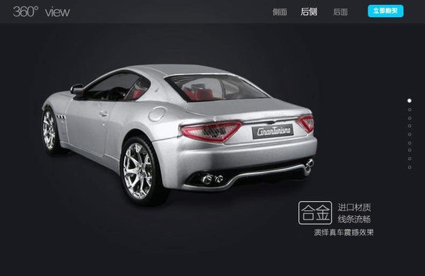 Planet Gates 1:24 2008 Maserati GranTurismo alloy racing car Alloy Luxury Vehicle Diecast Pull Back Cars Model Toy Collection Gift