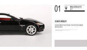 Planet Gates 1:24 2008 Maserati GranTurismo alloy racing car Alloy Luxury Vehicle Diecast Pull Back Cars Model Toy Collection Gift