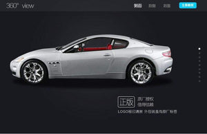 Planet Gates 1:24 2008 Maserati GranTurismo alloy racing car Alloy Luxury Vehicle Diecast Pull Back Cars Model Toy Collection Gift
