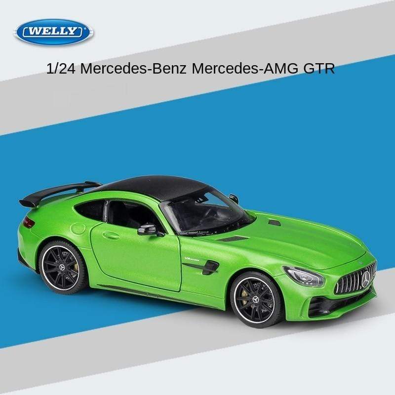 Planet Gates 1:24 Mercedes-Benz AMG GT R Alloy Metal Diecast Cars Model Inital Toy Car Children Boy Toys collection toy tools gift