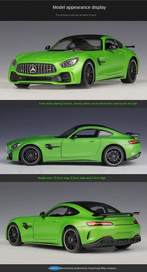Planet Gates 1:24 Mercedes-Benz AMG GT R Alloy Metal Diecast Cars Model Inital Toy Car Children Boy Toys collection toy tools gift