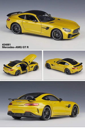 Planet Gates 1:24 Mercedes-Benz AMG GT R Alloy Metal Diecast Cars Model Inital Toy Car Children Boy Toys collection toy tools gift