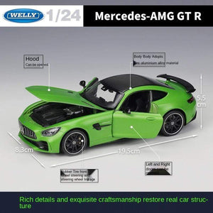 Planet Gates 1:24 Mercedes-Benz AMG GT R Alloy Metal Diecast Cars Model Inital Toy Car Children Boy Toys collection toy tools gift