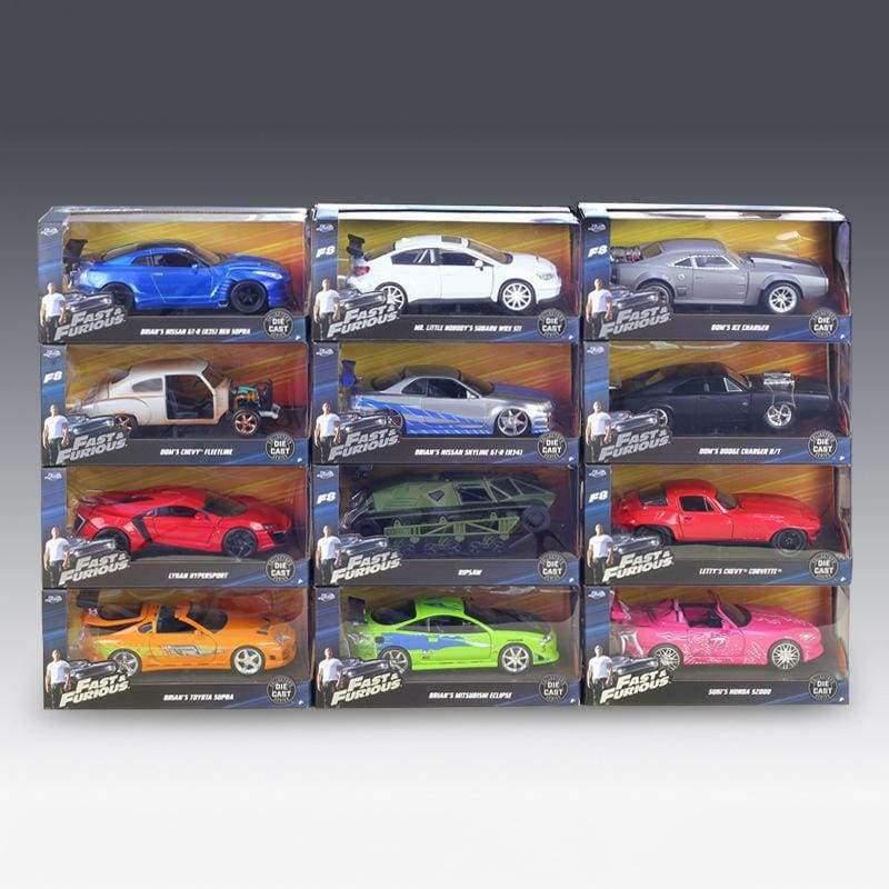 Planet Gates 1:24 Model Car Skyline GT-R GTR R34 Metal Vehicle Play Collectible Models Sport Cars toys For Gift FAST AND FURIOUS 8 F8