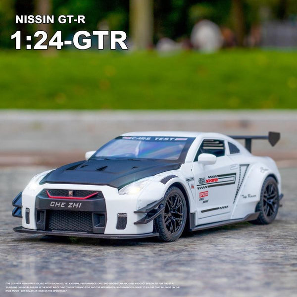 Planet Gates 1:24 Nissan Skyline Ares GTR R35 Diecasts & Toy Vehicles Metal Toy Car Model High Simulation Pull Back Collection Kids Toys