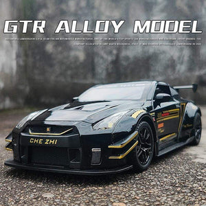 Planet Gates 1:24 Nissan Skyline Ares GTR R35 Diecasts & Toy Vehicles Metal Toy Car Model High Simulation Pull Back Collection Kids Toys