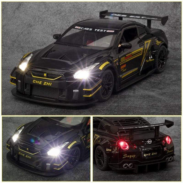 Planet Gates 1:24 Nissan Skyline Ares GTR R35 Diecasts & Toy Vehicles Metal Toy Car Model High Simulation Pull Back Collection Kids Toys