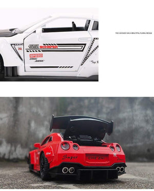 Planet Gates 1:24 Nissan Skyline Ares GTR R35 Diecasts & Toy Vehicles Metal Toy Car Model High Simulation Pull Back Collection Kids Toys