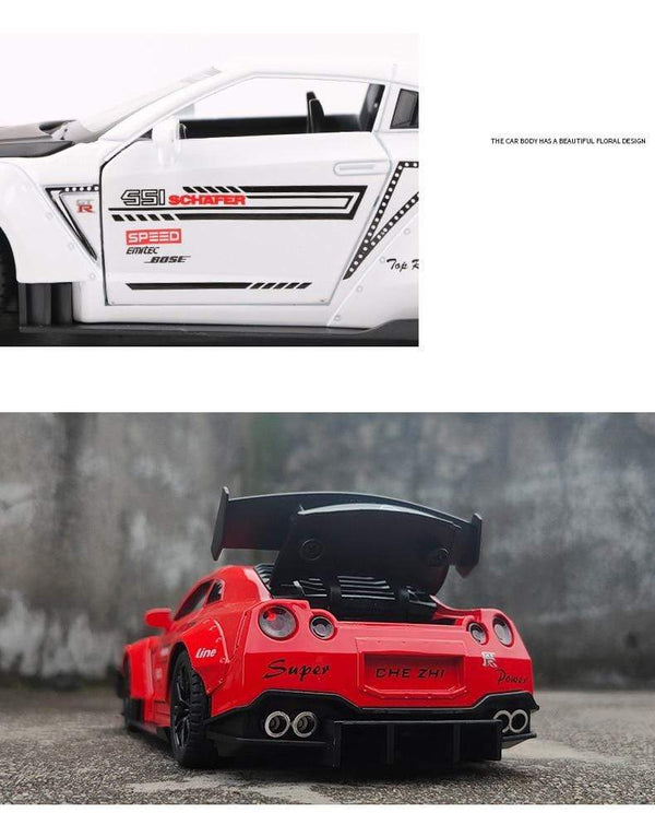 Planet Gates 1:24 Nissan Skyline Ares GTR R35 Diecasts & Toy Vehicles Metal Toy Car Model High Simulation Pull Back Collection Kids Toys