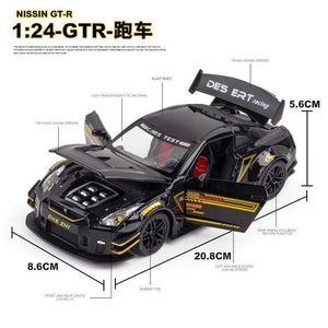Planet Gates 1:24 Nissan Skyline Ares GTR R35 Diecasts & Toy Vehicles Metal Toy Car Model High Simulation Pull Back Collection Kids Toys