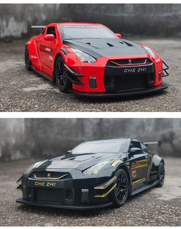 Planet Gates 1:24 Nissan Skyline Ares GTR R35 Diecasts & Toy Vehicles Metal Toy Car Model High Simulation Pull Back Collection Kids Toys