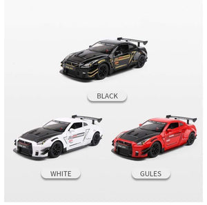 Planet Gates 1:24 Nissan Skyline Ares GTR R35 Diecasts & Toy Vehicles Metal Toy Car Model High Simulation Pull Back Collection Kids Toys