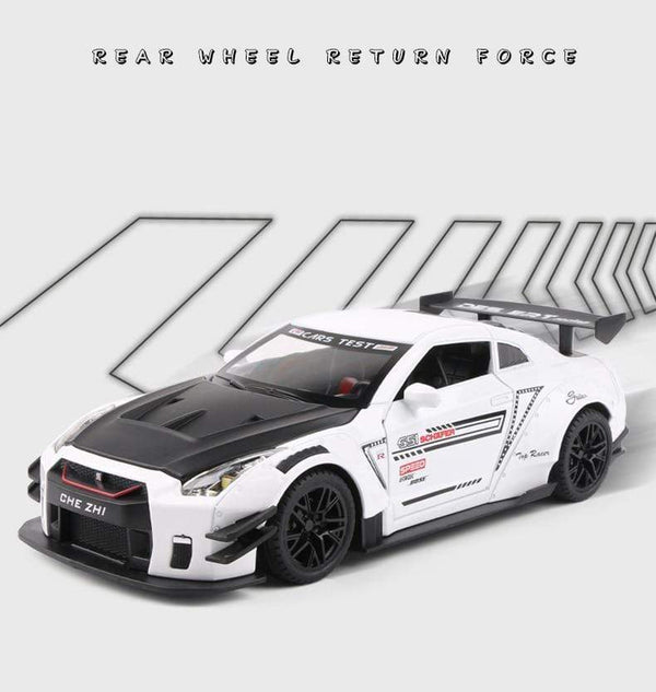 Planet Gates 1:24 Nissan Skyline Ares GTR R35 Diecasts & Toy Vehicles Metal Toy Car Model High Simulation Pull Back Collection Kids Toys