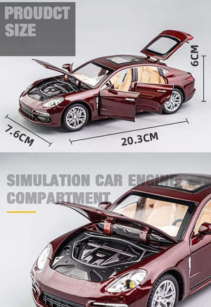 Planet Gates 1:24 Panamera  Alloy Car Model Diecasts Toy Vehicles Toy Cars Sound and light Kid Toys For Children Gifts Boy Toy