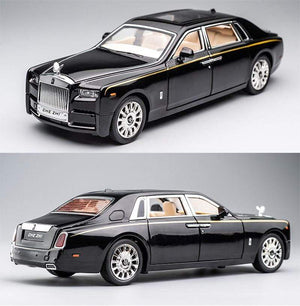 Planet Gates 1:24 Rolls-Royce Phantom Car Model Simulation Sound and Light Pull Back Alloy Cullinan Decoration Boy Toy Car Collection Gifts