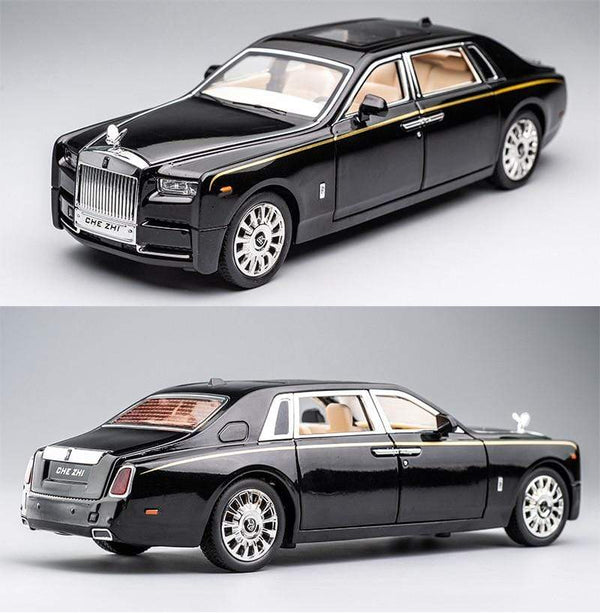 Planet Gates 1:24 Rolls-Royce Phantom Car Model Simulation Sound and Light Pull Back Alloy Cullinan Decoration Boy Toy Car Collection Gifts