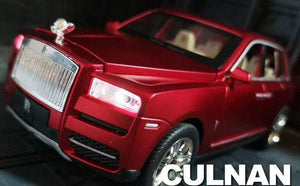 Planet Gates 1:24 Rolls-Royce Phantom Car Model Simulation Sound and Light Pull Back Alloy Cullinan Decoration Boy Toy Car Collection Gifts