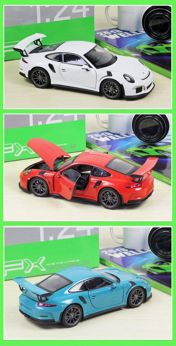 Planet Gates 1:24 Scale Diecast Simulator Car Porsche 911 GT3 RS Model Car Alloy Sports Car Metal Toy Racing Car Toy For Kids Gift