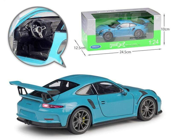 Planet Gates 1:24 Scale Diecast Simulator Car Porsche 911 GT3 RS Model Car Alloy Sports Car Metal Toy Racing Car Toy For Kids Gift