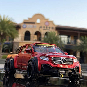 Planet Gates 1:28 Benz X-Class 6*6 Monster Trucks Diecasts & Toy Vehicles Car Model Miniature Scale Model Car Toys Children Collections